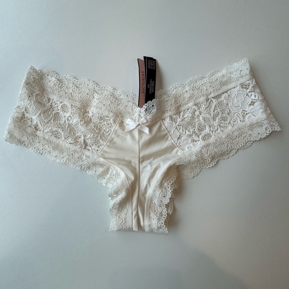 Victorias Secret Banded Lace Cheeky
Silky Panties Size Small White NWT! - Picture 2 of 3